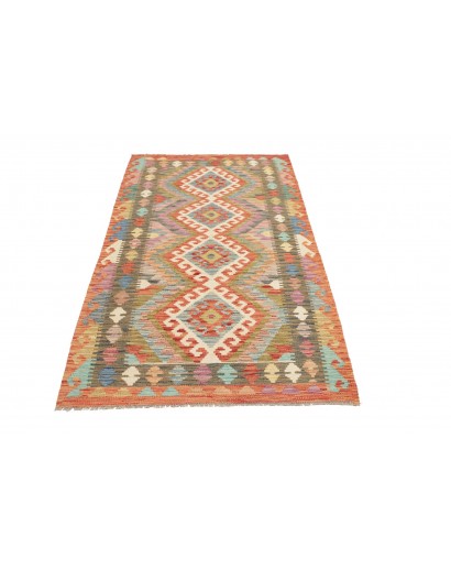 Tappeto Kilim Afghanistan marrone 106x195