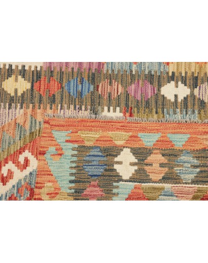 Tappeto Kilim Afghanistan marrone 106x195