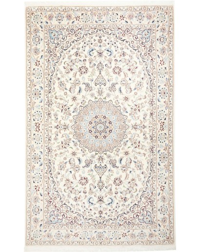Tappeto Nain 9La Persia bianco azzurro 156x257