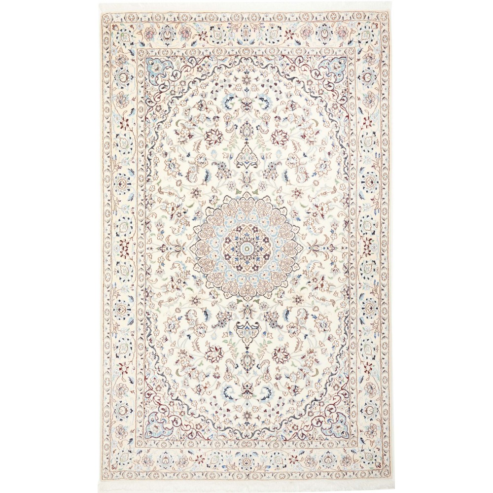 Tappeto Nain 9La Persia bianco azzurro 156x257