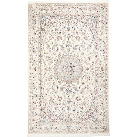 Tappeto Nain 9La Persia bianco azzurro 156x257
