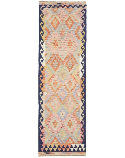 Tappeto Kilim Afghanistan marrone grigio 77x250