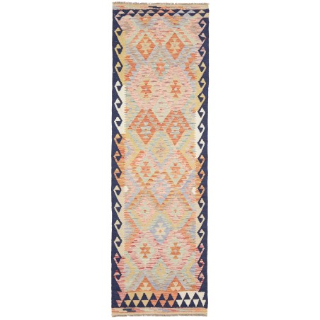Tappeto Kilim Afghanistan marrone grigio 77x250