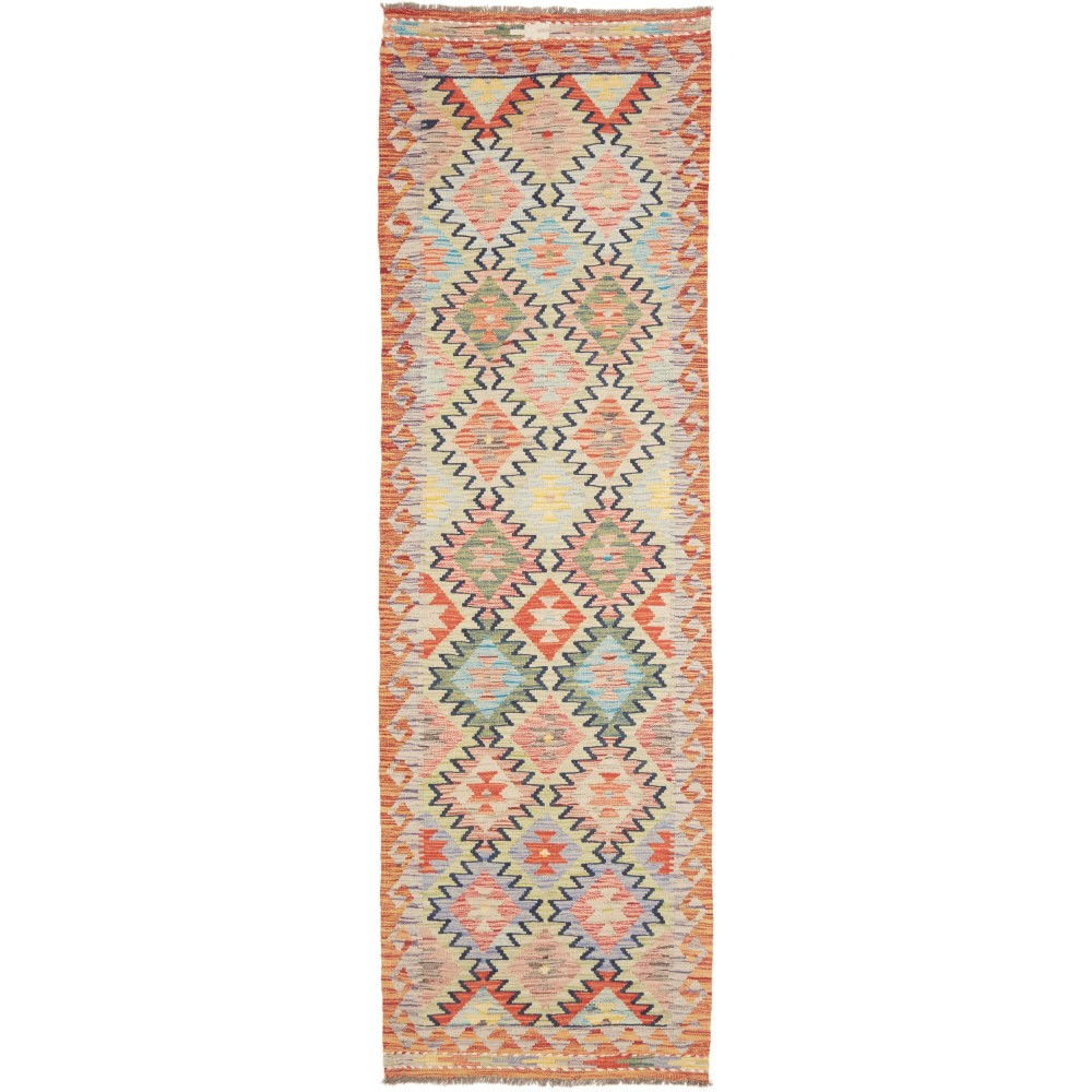 Tappeto Kilim Afghanistan marrone 78x261 Tappeto Kilim Afghanistan marrone 78x261