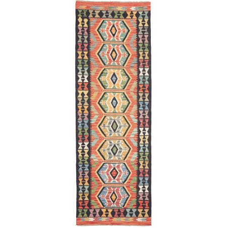 Tappeto Kilim Afghanistan marrone grigio 83x248