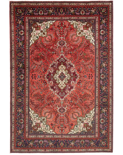 Tappeto Tabriz Persia marrone giallo 200x293