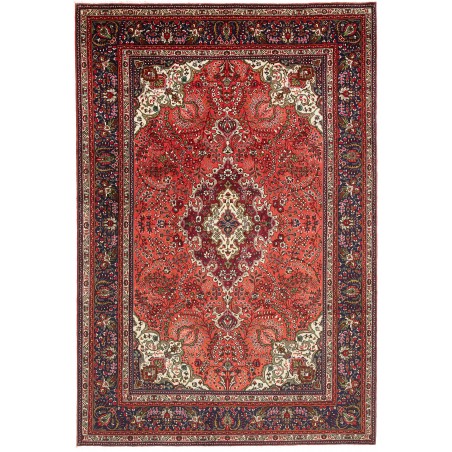 Tappeto Tabriz Persia marrone giallo 200x293