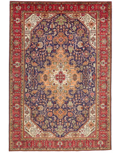 Tappeto Tabriz Persia marrone 204x298