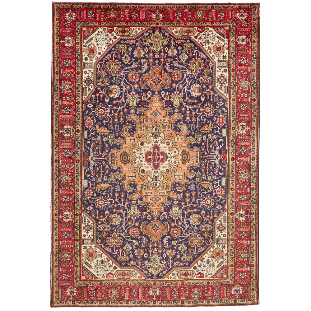 Tappeto Tabriz Persia marrone 204x298 Tappeto Tabriz Persia marrone 204x298