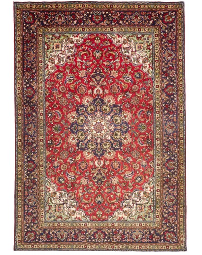 Tappeto Tabriz Persia marrone grigio 200x294