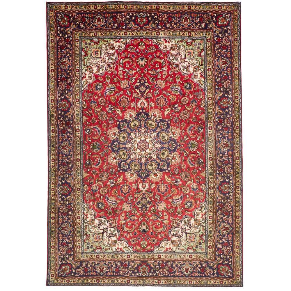 Tappeto Tabriz Persia marrone grigio 200x294 Tappeto Tabriz Persia marrone grigio 200x294