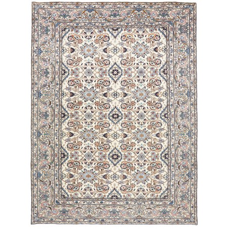 Tappeto Kashan Persia bianco grigio 197x268