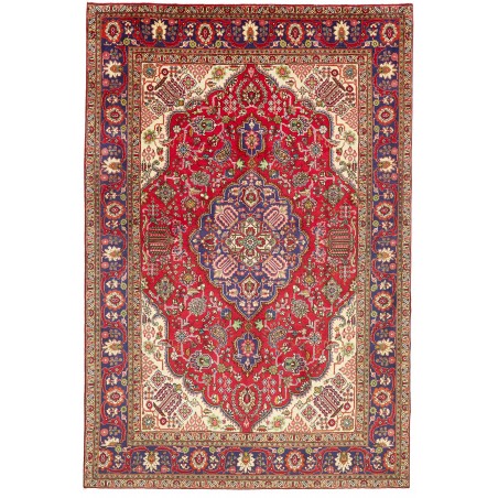 Tappeto Tabriz Persia marrone grigio 197x292