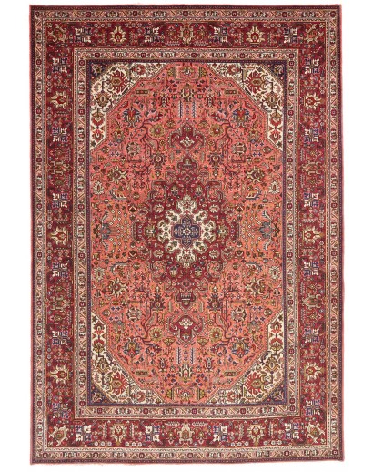Tappeto Tabriz Persia marrone giallo 200x294