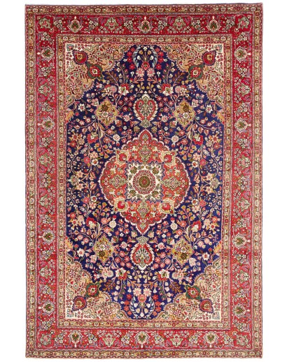 Tappeto Tabriz Persia marrone 205x309