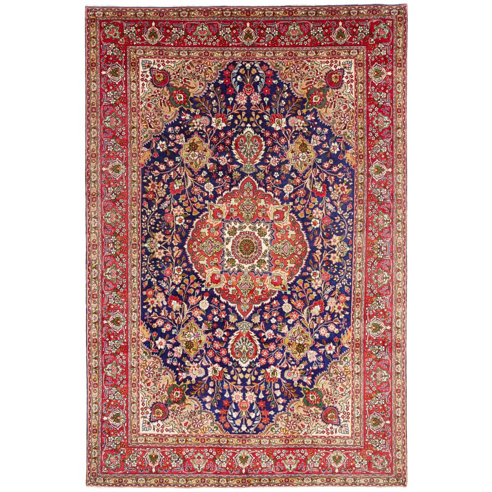 Tappeto Tabriz Persia marrone 205x309 Tappeto Tabriz Persia marrone 205x309