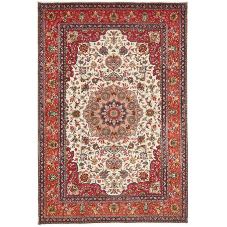 Tappeto Tabriz Persia beige marrone 203x298