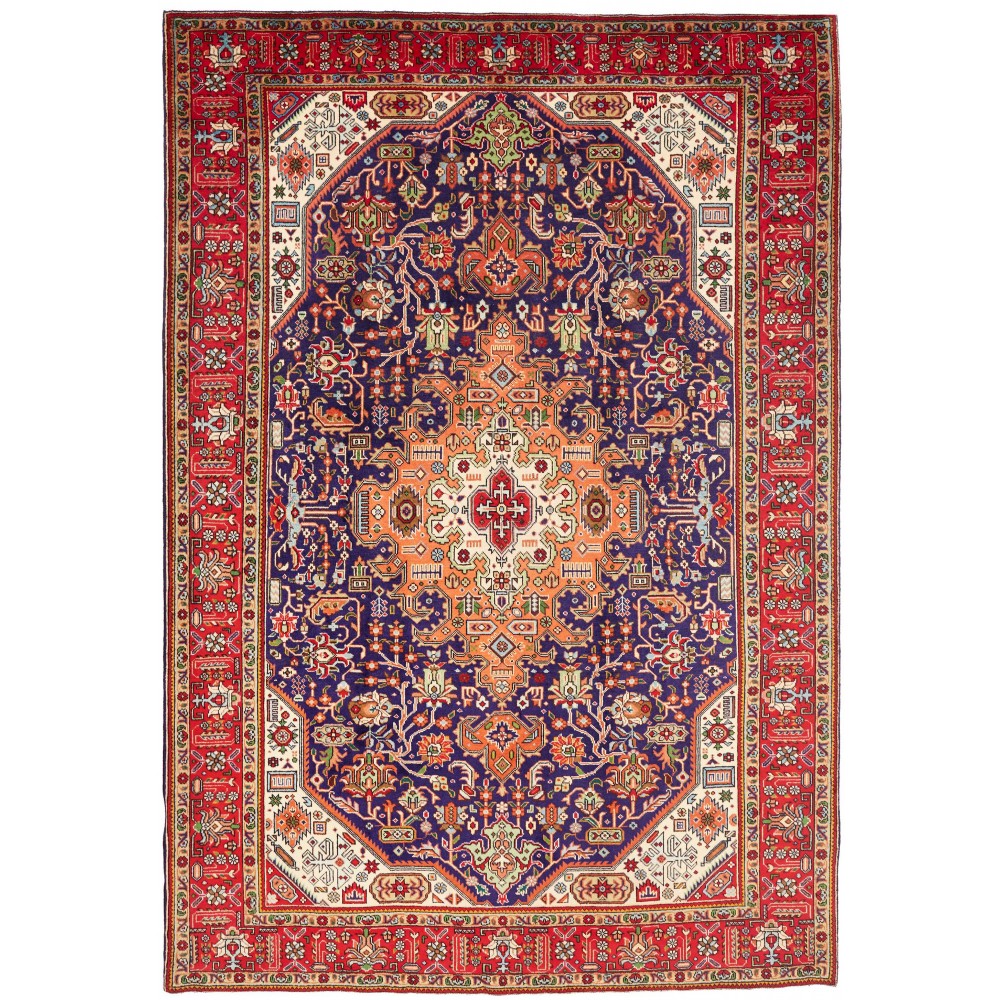 Tappeto Tabriz Persia marrone 202x300 Tappeto Tabriz Persia marrone 202x300