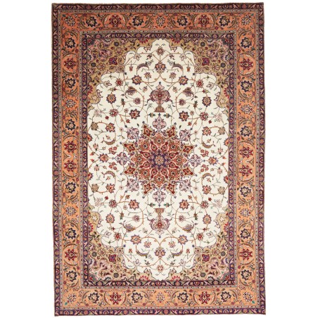 Tappeto Tabriz Persia marrone beige 198x294