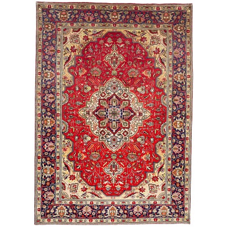 Tappeto Tabriz Persia giallo rosso 200x282