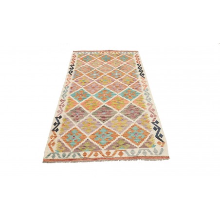 Tappeto Kilim Afghanistan marrone giallo 99x199