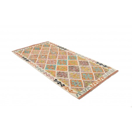 Tappeto Kilim Afghanistan marrone giallo 99x199