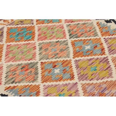 Tappeto Kilim Afghanistan marrone giallo 99x199