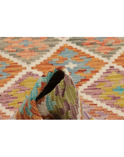 Tappeto Kilim Afghanistan marrone giallo 99x199