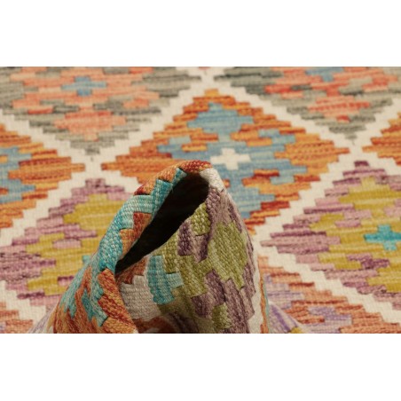 Tappeto Kilim Afghanistan marrone giallo 99x199