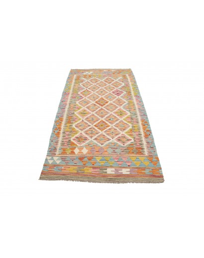 Tappeto Kilim Afghanistan marrone beige 102x204