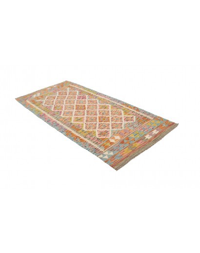 Tappeto Kilim Afghanistan marrone beige 102x204