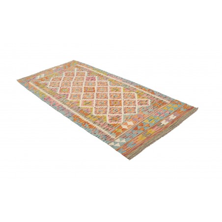 Tappeto Kilim Afghanistan marrone beige 102x204