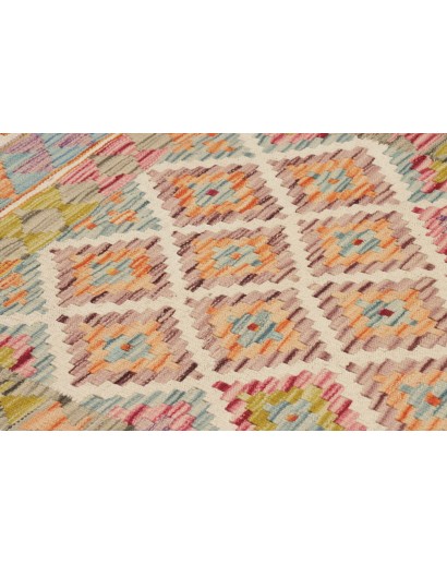 Tappeto Kilim Afghanistan marrone beige 102x204