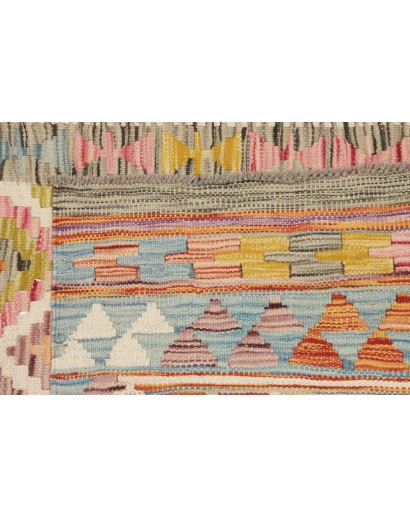 Tappeto Kilim Afghanistan marrone beige 102x204