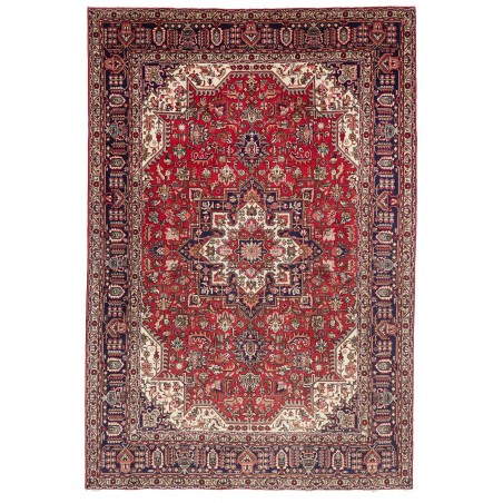 Tappeto Tabriz Persia marrone giallo 200x293
