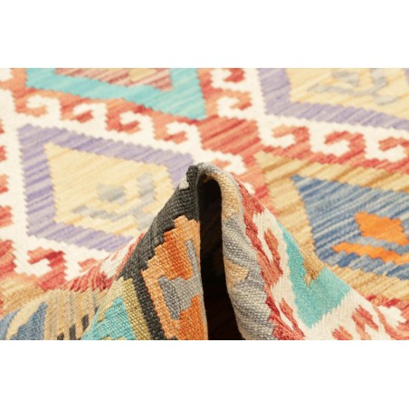 Tappeto Kilim Afghanistan marrone verde 206x289
