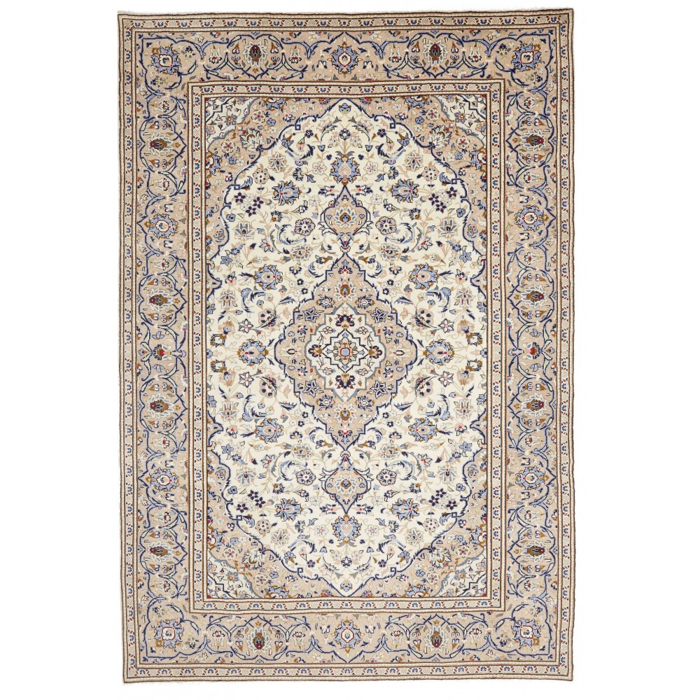 Tappeto Kashan Persia beige marrone 200x292 Tappeto Kashan Persia beige marrone 200x292