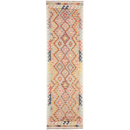 Tappeto Kilim Afghanistan beige giallo 83x300