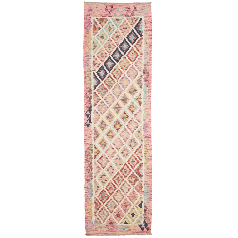 Tappeto Kilim Afghanistan marrone 78x290 Tappeto Kilim Afghanistan marrone 78x290