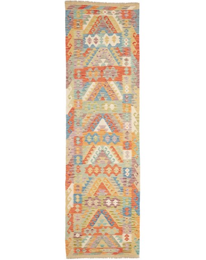 Tappeto Kilim Afghanistan marrone arancione 86x298
