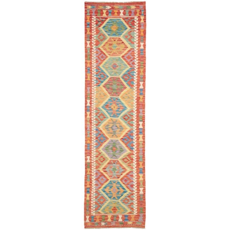 Tappeto Kilim Afghanistan marrone arancione 78x294