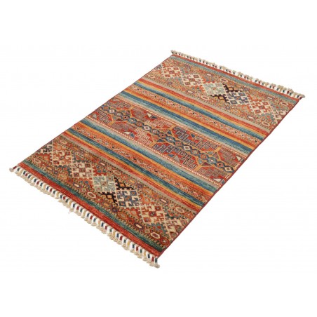 Tappeto Samarkand Pakistan rosso giallo 79x115