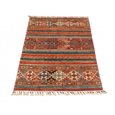 Tappeto Samarkand Pakistan rosso giallo 79x115