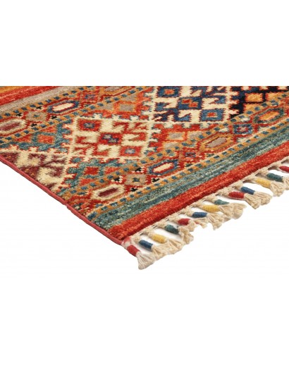 Tappeto Samarkand Pakistan rosso giallo 79x115