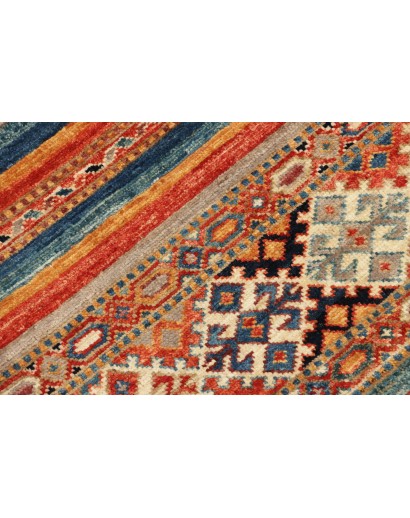 Tappeto Samarkand Pakistan rosso giallo 79x115
