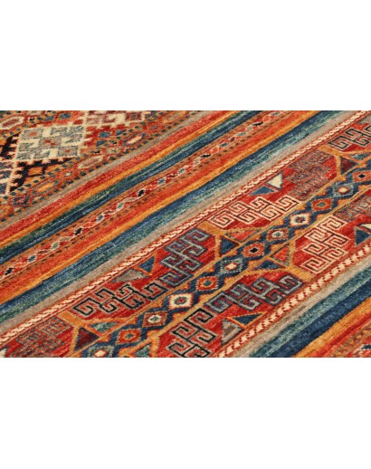 Tappeto Samarkand Pakistan rosso giallo 79x115
