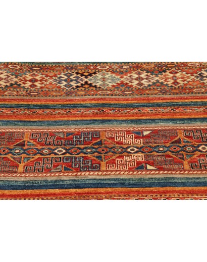 Tappeto Samarkand Pakistan rosso giallo 79x115