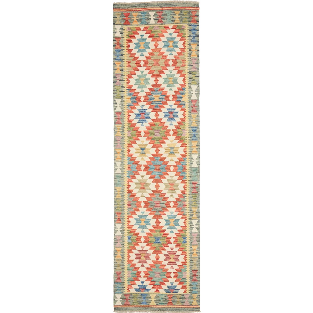 Tappeto Kilim Afghanistan marrone 79x290 Tappeto Kilim Afghanistan marrone 79x290
