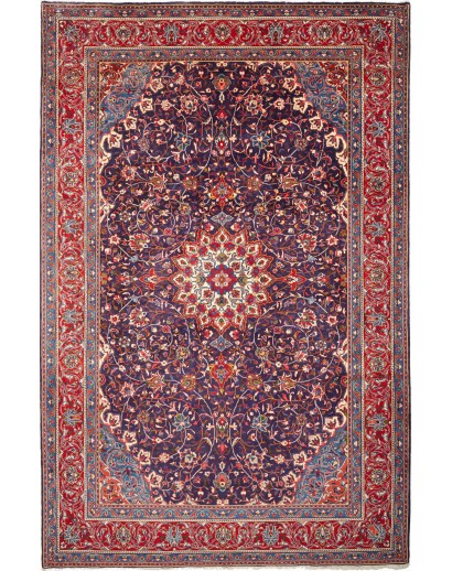 Tappeto Sarough Persia azzurro grigio 220x343