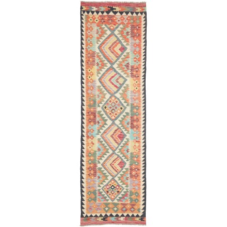 Tappeto Kilim Afghanistan marrone arancione 83x289
